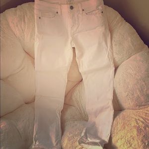 Loft white Modern Skinny Ankle Jeans